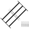 vidaXL Grade de Seguran&ccedil;a para Janela 75,5 x 45 cm A&ccedil;o Galvanizado