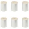vidaXL Lona de Poeira com Fita Adesiva 6 pcs Transparente 55 x 3300 cm