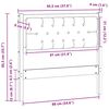 vidaXL Cabeceira Marrom e cinza claro 90 cm Madeira de pinho maci&ccedil;a