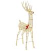 vidaXL Rena de Natal 3D LOVIISA 250 LED Branco quente 96 x 40 x 180 cm