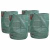 vidaXL Sacolas de Lixo do Jardim 4 pcs Verde 66 x 66 x 83,5 cm