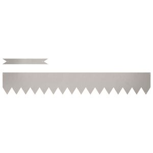 vidaXL Acabamento para Gramado 10 pcs Castanho 100 x 0.05 x 20 cm