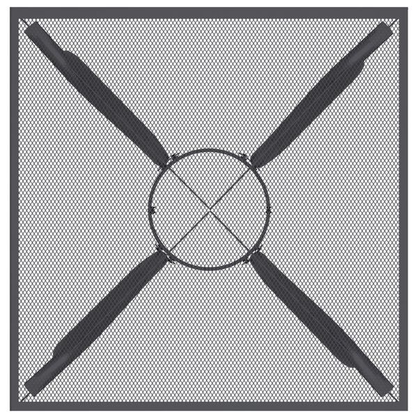 vidaXL Mesa de jardim 50x50x72 cm malha de aço antracite
