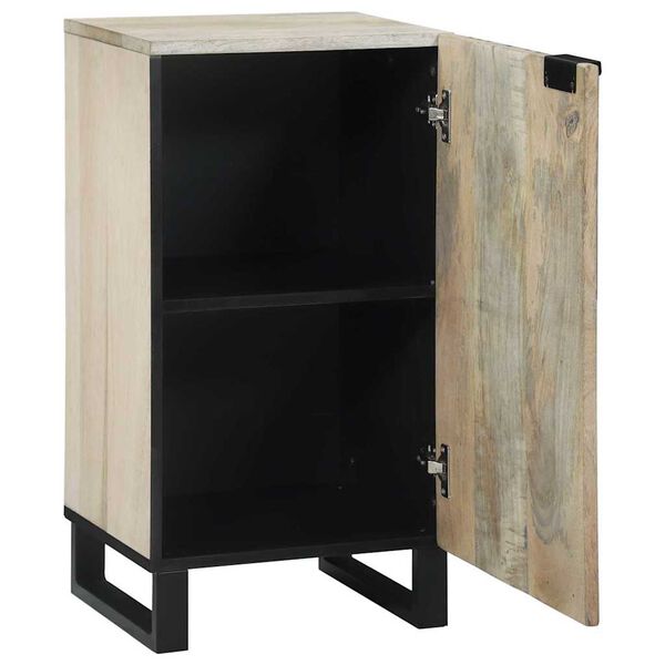 vidaXL Sideboard Branco 40 x 33 x 75 cm Madeira de mangueira maci&ccedil;a