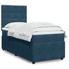 vidaXL Cama boxspring com colch&atilde;o 100x200 cm veludo azul