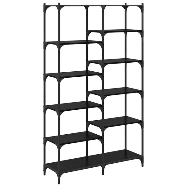 vidaXL Estante Carvalho preto 100 x 32 x 170 cm Madeira processada