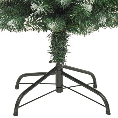 vidaXL Árvore de Natal artificial fina com suporte 120 cm PVC