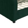 vidaXL Sof&aacute;-cama 100x200 cm veludo verde-escuro