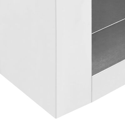 vidaXL Móvel de parede para cozinha 90x40x50 cm aço inoxidável