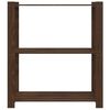 vidaXL Unidade de 3 prateleiras 80x38x90 cm pinho maci&ccedil;o castanho