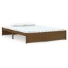 vidaXL Estrutura de cama 140x190 cm madeira maci&ccedil;a castanho-mel