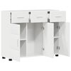 vidaXL Buffet Branco Brilhante 88,5 x 30,5 x 73 cm Madeira processada