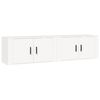 vidaXL M&oacute;veis de TV de parede 2 pcs 80x34,5x40 cm branco