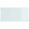 vidaXL Prote&ccedil;&atilde;o de Cozinha Branco 120 x 60 cm vidro temperado