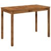 vidaXL Mesa de Jantar de Jardim Natural 108,5 x 55 x 75 cm