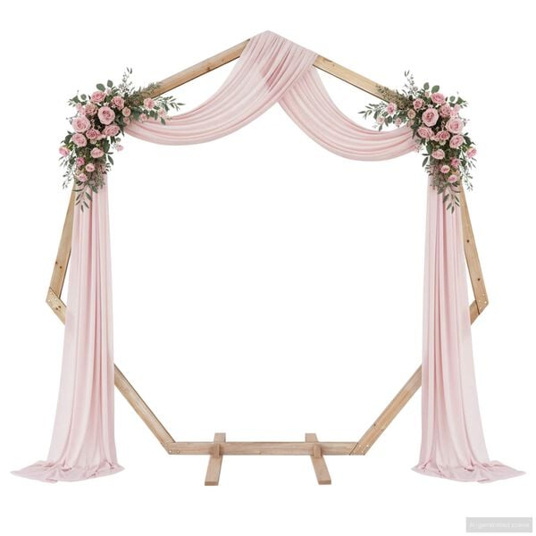 vidaXL Arco de Casamento Marrom Claro 221 x 92 x 216 cm