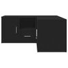 vidaXL Armário de canto 160x40x45 cm derivados de madeira preto