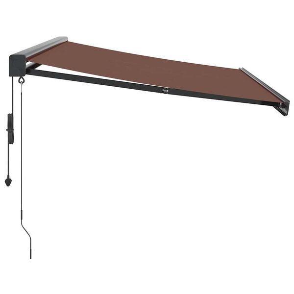 vidaXL Toldo retrátil automático 300x250 cm castanho