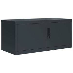 vidaXL Arquivador 90x40x40 cm a&ccedil;o antracite