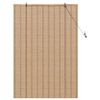 vidaXL Estores de rolo com cortinas Manual Natura 100 x 160 cm Bambu