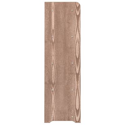vidaXL Sapateira 65x24x81 cm derivados de madeira castanho