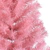 vidaXL Meia &aacute;rvore de Natal artificial com suporte 150 cm PVC rosa