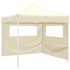 vidaXL Tenda dobr&aacute;vel com 2 paredes 291x291x315 cm creme