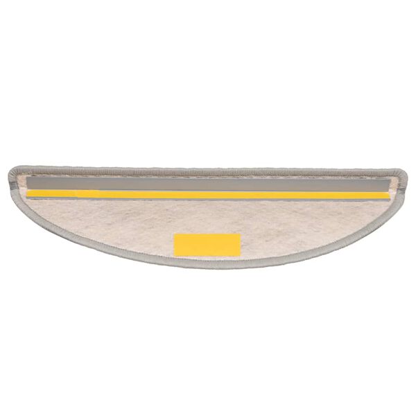 vidaXL Tapetes escada adesivos aspeto sisal 30 pcs 56x17x3 cm prateado