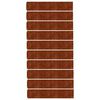 vidaXL Bordas de relvado 10 pcs 20x103 cm a&ccedil;o corten flex&iacute;vel