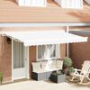 vidaXL Toldo Retr&aacute;til Branco 400 x 200 cm Poli&eacute;ster e Metal