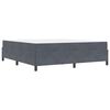 vidaXL Estrutura da Cama com colch&atilde;o Cinza Escuro 180 x 200 cm tecido
