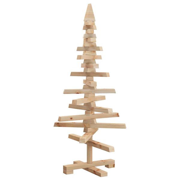 vidaXL Árvore de Natal decorativa 90 cm madeira de pinho maciça