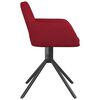 vidaXL Cadeiras de jantar giratórias 2 pcs veludo vermelho tinto
