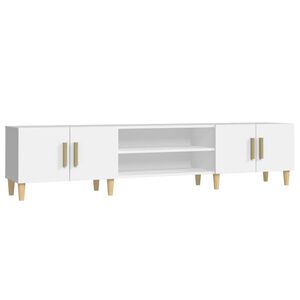 vidaXL M&oacute;vel de TV Branco 180x31,5x40 cm Madeira Engenheirada
