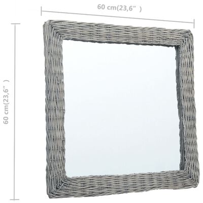 vidaXL Espelho 60x60 cm vime