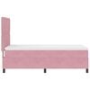 vidaXL Cama Box com colch&atilde;o com cabeceira Rosa 90 x 200 cm tecido
