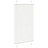 vidaXL Branco Plissada Cega 80x150 cm Largura Tecido 79,4 cm Poli&eacute;ster