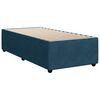 vidaXL Cama com molas/colch&atilde;o 90x190 cm veludo azul-escuro