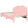 vidaXL Estrutura de Cama Infantil com Cabeceira Rosa 80 x 160 cm