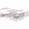 vidaXL Conjunto de Sof&aacute; de Jardim 11 pcs Cinzeto Rattan Sint&eacute;tico