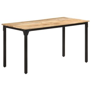 vidaXL Mesa de jantar 140x70x76 cm madeira de mangueira &aacute;spera