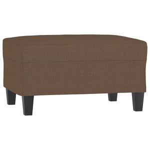 vidaXL Apoio de p&eacute;s 70x55x41 cm tecido castanho