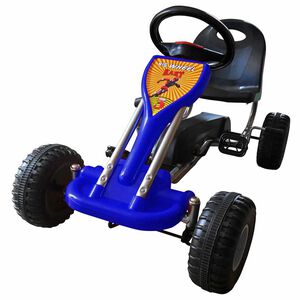 vidaXL Kart a pedais azul