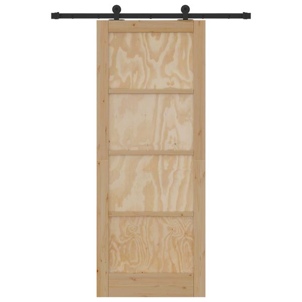 vidaXL Porta Deslizante ORKDAL Castanho 83 x 211 cm