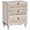 vidaXL Arm&aacute;rio de Cabeceira Branco 50 x 33 x 62 cm
