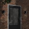 vidaXL Candeeiros parede p/ exterior c/ sensor 2 pcs alum&iacute;nio preto