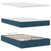 vidaXL Estrutura cama otomana colch&otilde;es 120x200cm veludo azul escuro