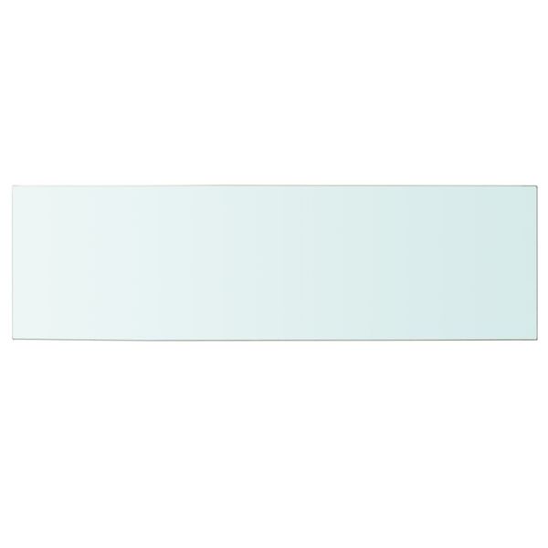 vidaXL Prateleiras 2 pcs 100x30 cm vidro transparente