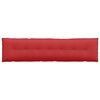 vidaXL Travesseiro para Costas Vermelho 200 x 19 x 50 cm tecido