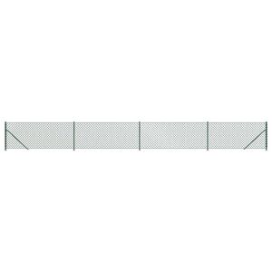 vidaXL Cerca de arame com flange 0,8x10 m verde